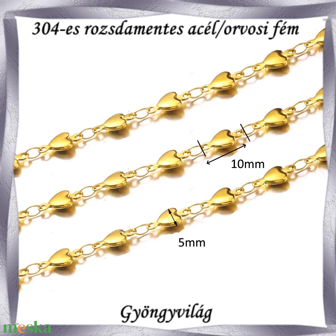304 Nemes acél ékszerkellék: lánc méterben NALM 01g - kellékek & szerszámok - gyöngyfűzés kellékek - egyéb alkatrész - Meska.hu 304 Nemes acél ékszerkellék: lánc méterben NALM 01g - kellékek & szerszámok - gyöngyfűzés kellékek - egyéb alkatrész - Meska.hu