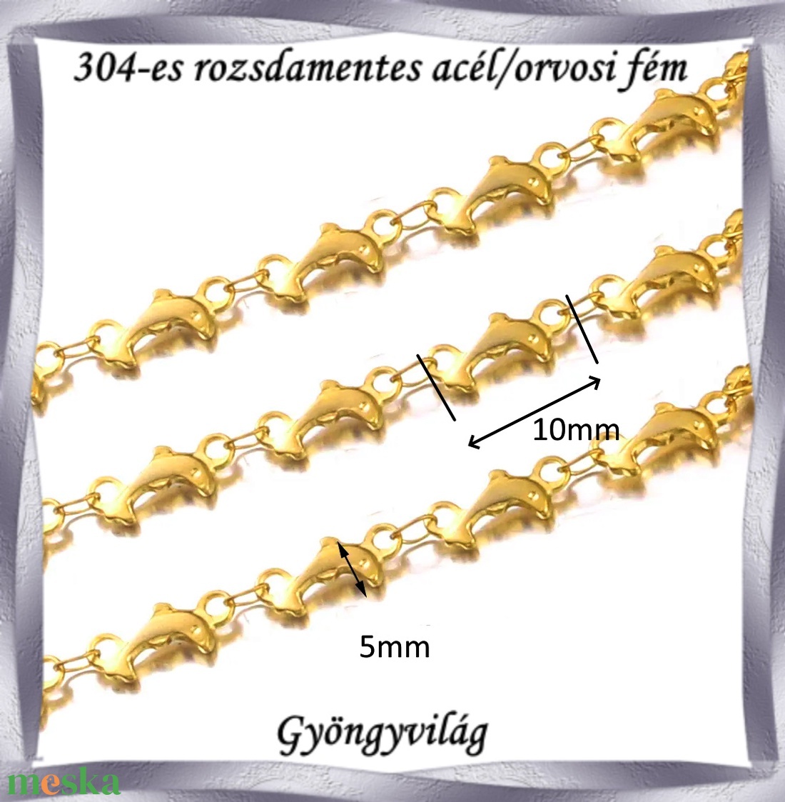 304 Nemes acél ékszerkellék: lánc méterben NALM 02g - kellékek & szerszámok - gyöngyfűzés kellékek - egyéb alkatrész - Meska.hu 304 Nemes acél ékszerkellék: lánc méterben NALM 02g - kellékek & szerszámok - gyöngyfűzés kellékek - egyéb alkatrész - Meska.hu