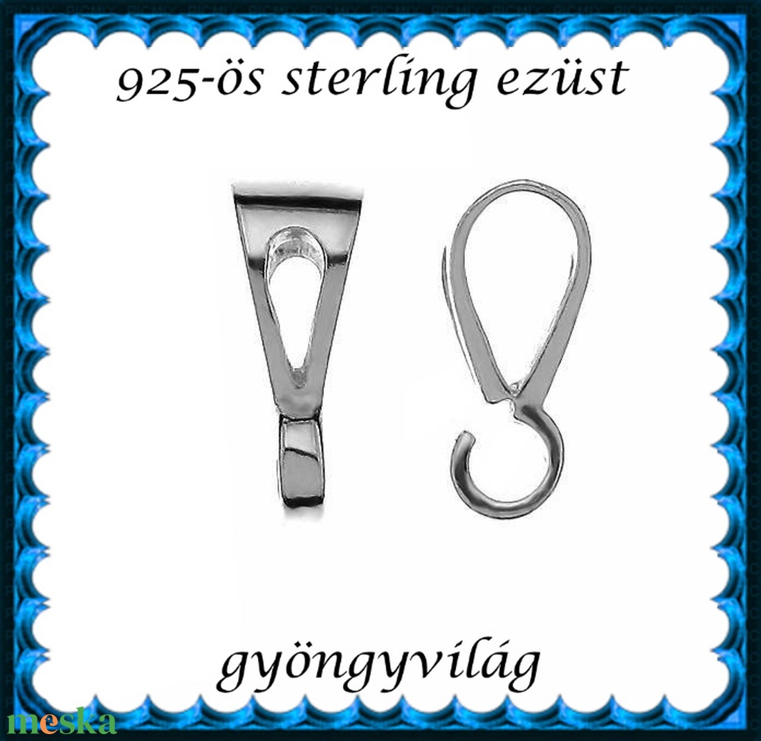 925-ös sterling ezüst ékszerkellék: medáltartó, medálkapocs EMT 46 - kellékek & szerszámok - ékszerkellék - medáltartó, medálkapocs - Meska.hu 925-ös sterling ezüst ékszerkellék: medáltartó, medálkapocs EMT 46 - kellékek & szerszámok - ékszerkellék - medáltartó, medálkapocs - Meska.hu
