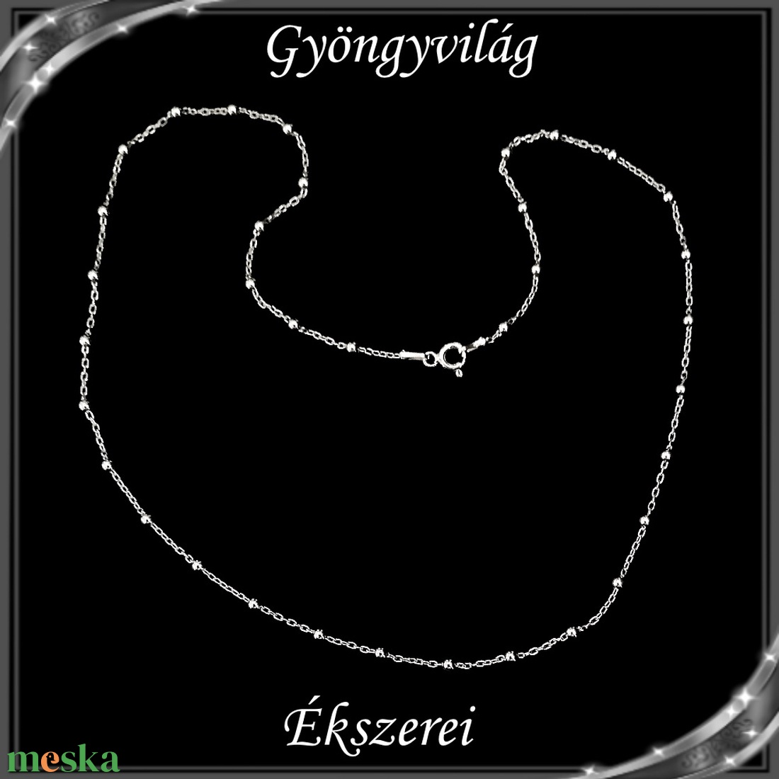 Ékszerek-nyakláncok: 925-ös sterling ezüst lánc SSZ-EÜL 08-45 - ékszer - nyaklánc - párhuzamos nyaklánc - Meska.hu Ékszerek-nyakláncok: 925-ös sterling ezüst lánc SSZ-EÜL 08-45 - ékszer - nyaklánc - párhuzamos nyaklánc - Meska.hu