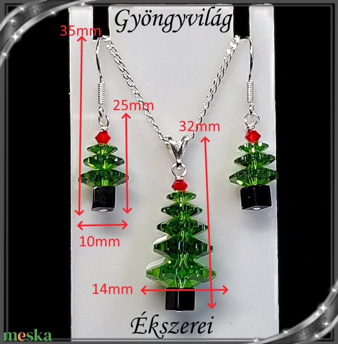 Ékszerek-szettek: PRIMERO Crystal fülbevaló-medál, ezüst kapoccsal SSZ-EPR01 - ékszer - ékszerszett - Meska.hu