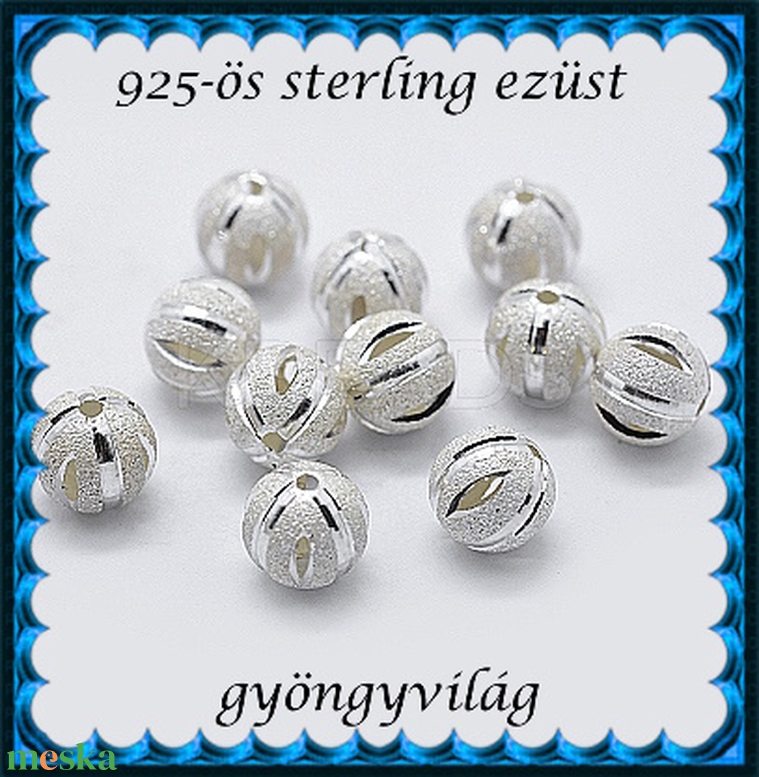 925-ös sterling ezüst ékszerkellék: köztes / gyöngy / dísz EKÖ 104-8 - kellékek & szerszámok - gyöngyfűzés kellékek - fém köztesek - Meska.hu 925-ös sterling ezüst ékszerkellék: köztes / gyöngy / dísz EKÖ 104-8 - kellékek & szerszámok - gyöngyfűzés kellékek - fém köztesek - Meska.hu