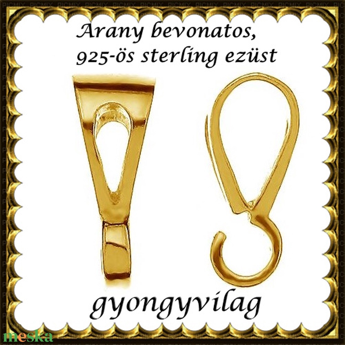 925-ös sterling ezüst ékszerkellék: medáltartó, medálkapocs EMK 74 g - kellékek & szerszámok - ékszerkellék - medáltartó, medálkapocs - Meska.hu 925-ös sterling ezüst ékszerkellék: medáltartó, medálkapocs EMK 74 g - kellékek & szerszámok - ékszerkellék - medáltartó, medálkapocs - Meska.hu