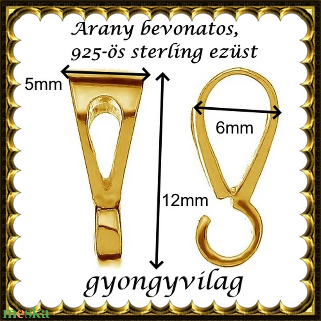 925-ös sterling ezüst ékszerkellék: medáltartó, medálkapocs EMK 74 g - kellékek & szerszámok - ékszerkellék - medáltartó, medálkapocs - Meska.hu 925-ös sterling ezüst ékszerkellék: medáltartó, medálkapocs EMK 74 g - kellékek & szerszámok - ékszerkellék - medáltartó, medálkapocs - Meska.hu