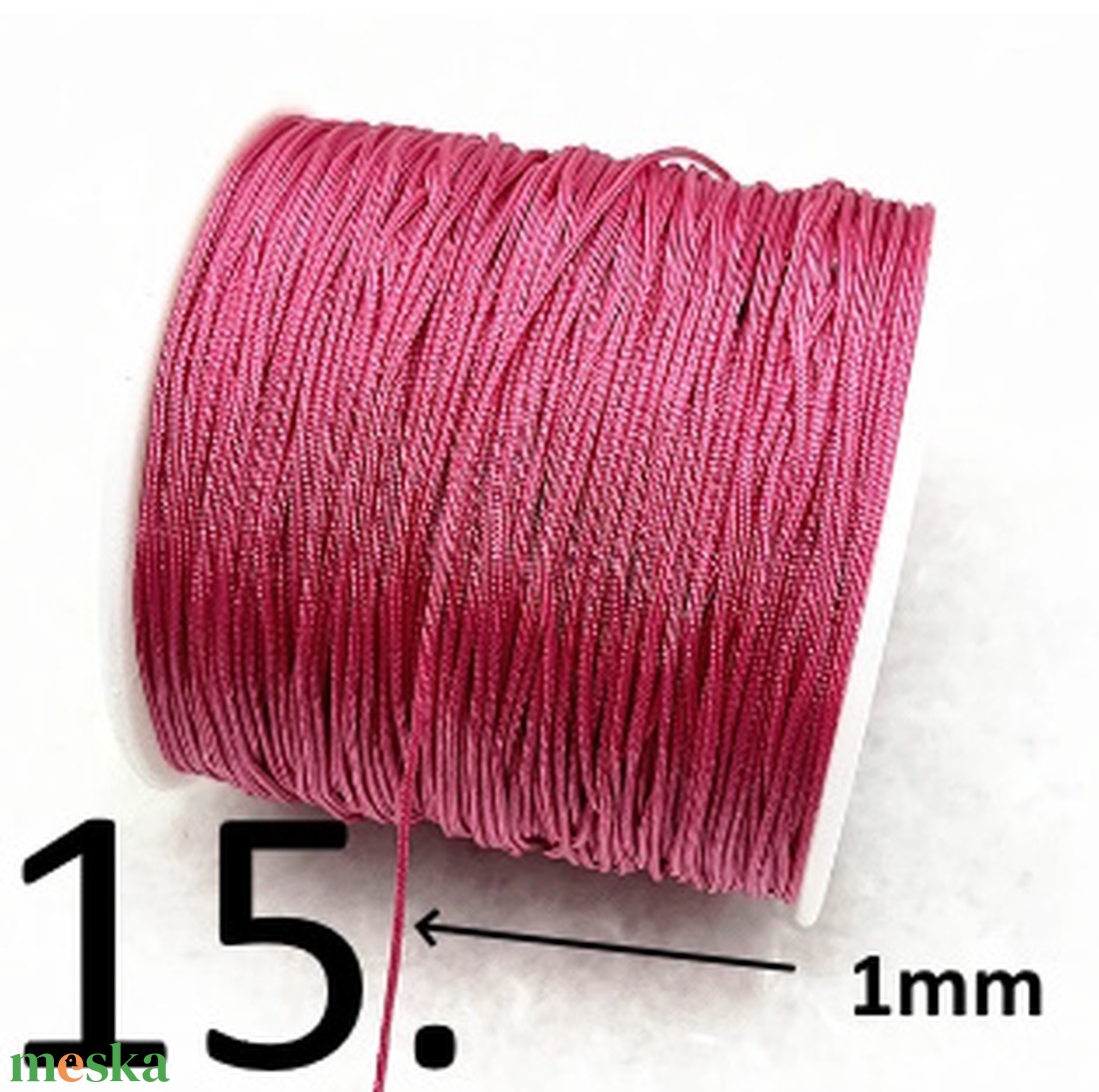 Ékszerkellék: makramé zsinór FSZ02-1  1mm-es több színben - kellékek & szerszámok - ékszerkellék - Meska.hu
