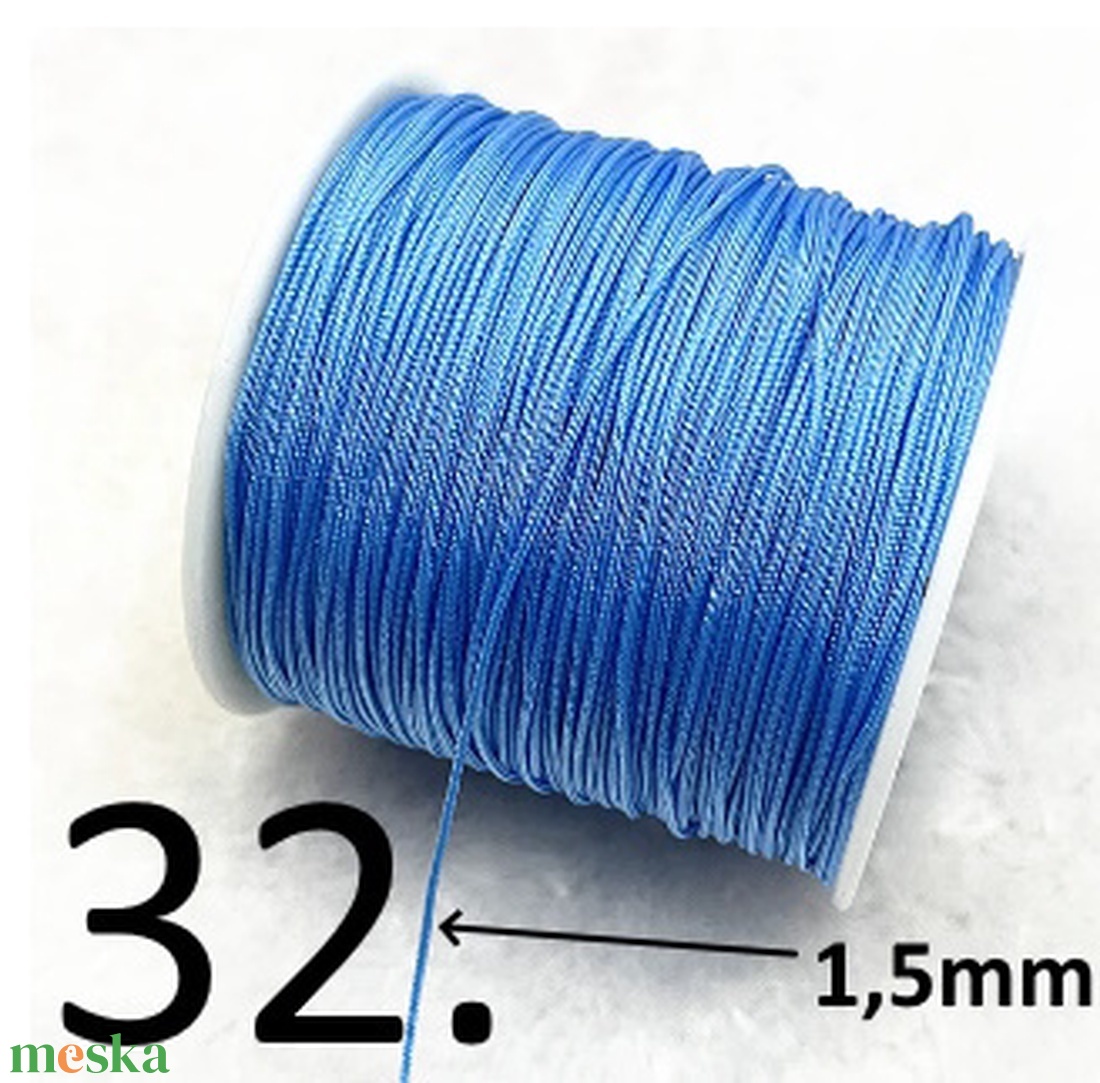 Ékszerkellék: makramé zsinór FSZ02-1,5 1,5mm-es több színben - kellékek & szerszámok - ékszerkellék - Meska.hu Ékszerkellék: makramé zsinór FSZ02-1,5 1,5mm-es több színben - kellékek & szerszámok - ékszerkellék - Meska.hu