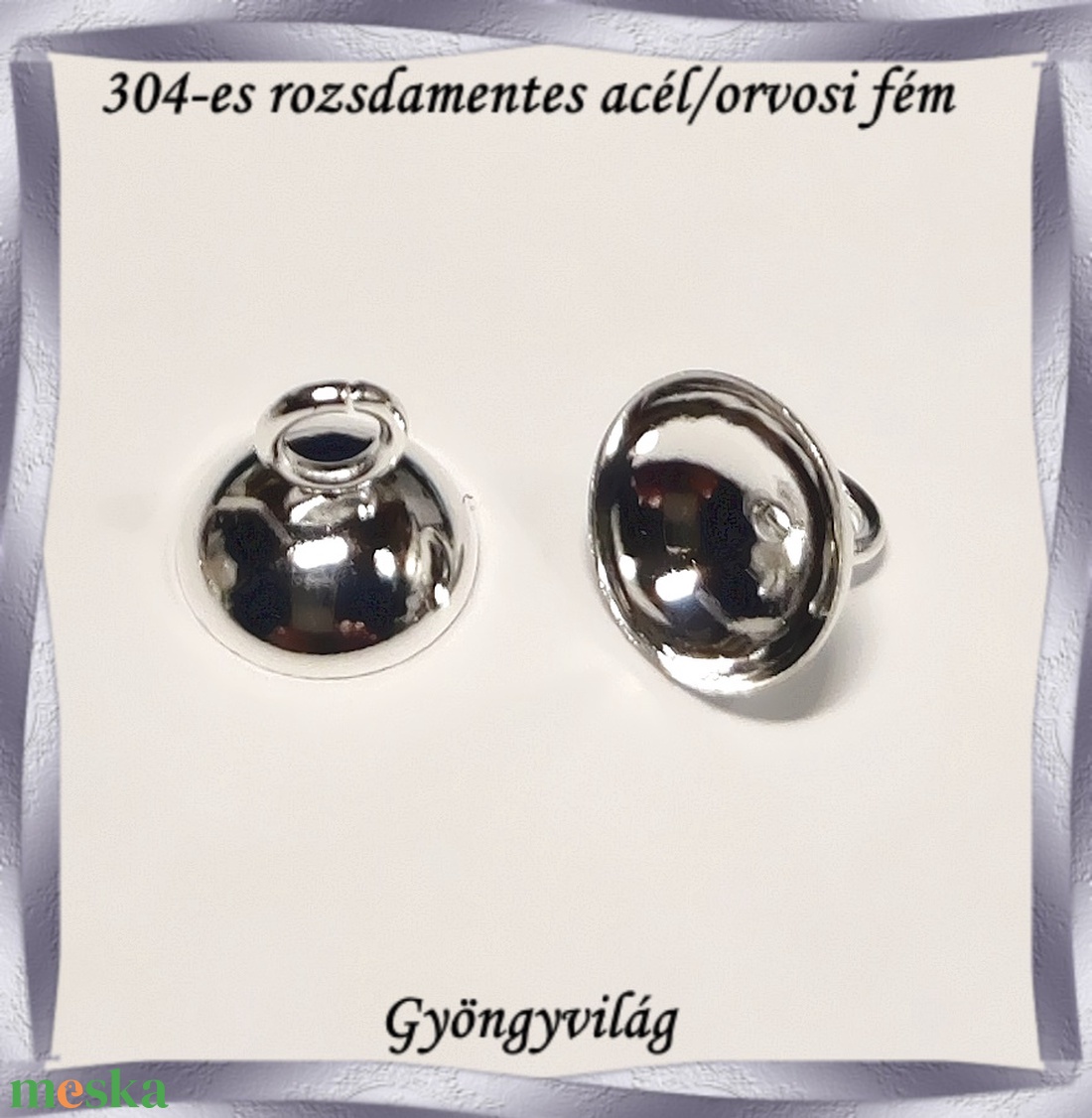 304 Nemes acél ékszerkellék: medálkapocs NAMK 03-10 1db/cs - kellékek & szerszámok - ékszerkellék - medáltartó, medálkapocs - Meska.hu 304 Nemes acél ékszerkellék: medálkapocs NAMK 03-10 1db/cs - kellékek & szerszámok - ékszerkellék - medáltartó, medálkapocs - Meska.hu