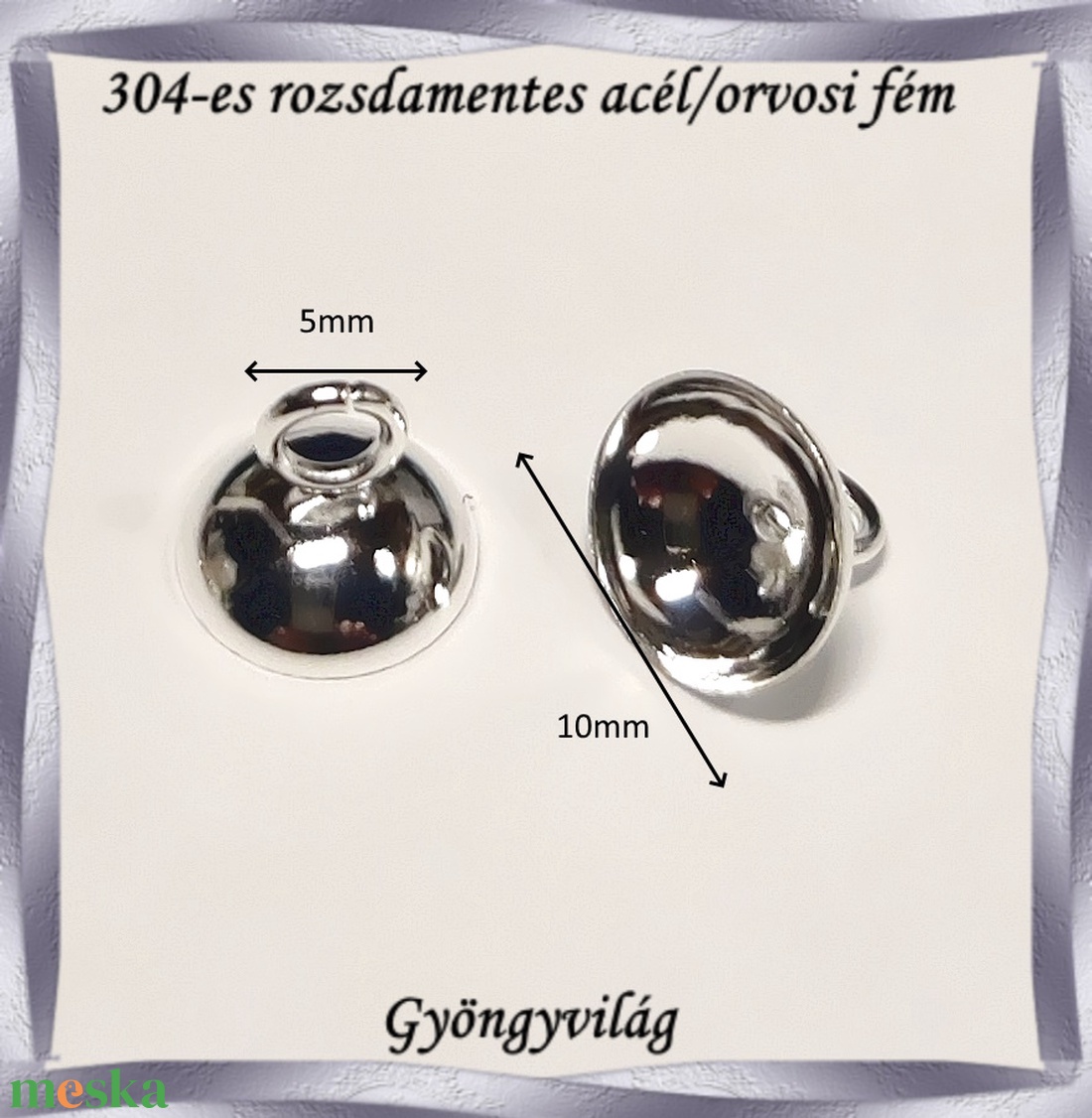 304 Nemes acél ékszerkellék: medálkapocs NAMK 03-10 1db/cs - kellékek & szerszámok - ékszerkellék - medáltartó, medálkapocs - Meska.hu 304 Nemes acél ékszerkellék: medálkapocs NAMK 03-10 1db/cs - kellékek & szerszámok - ékszerkellék - medáltartó, medálkapocs - Meska.hu