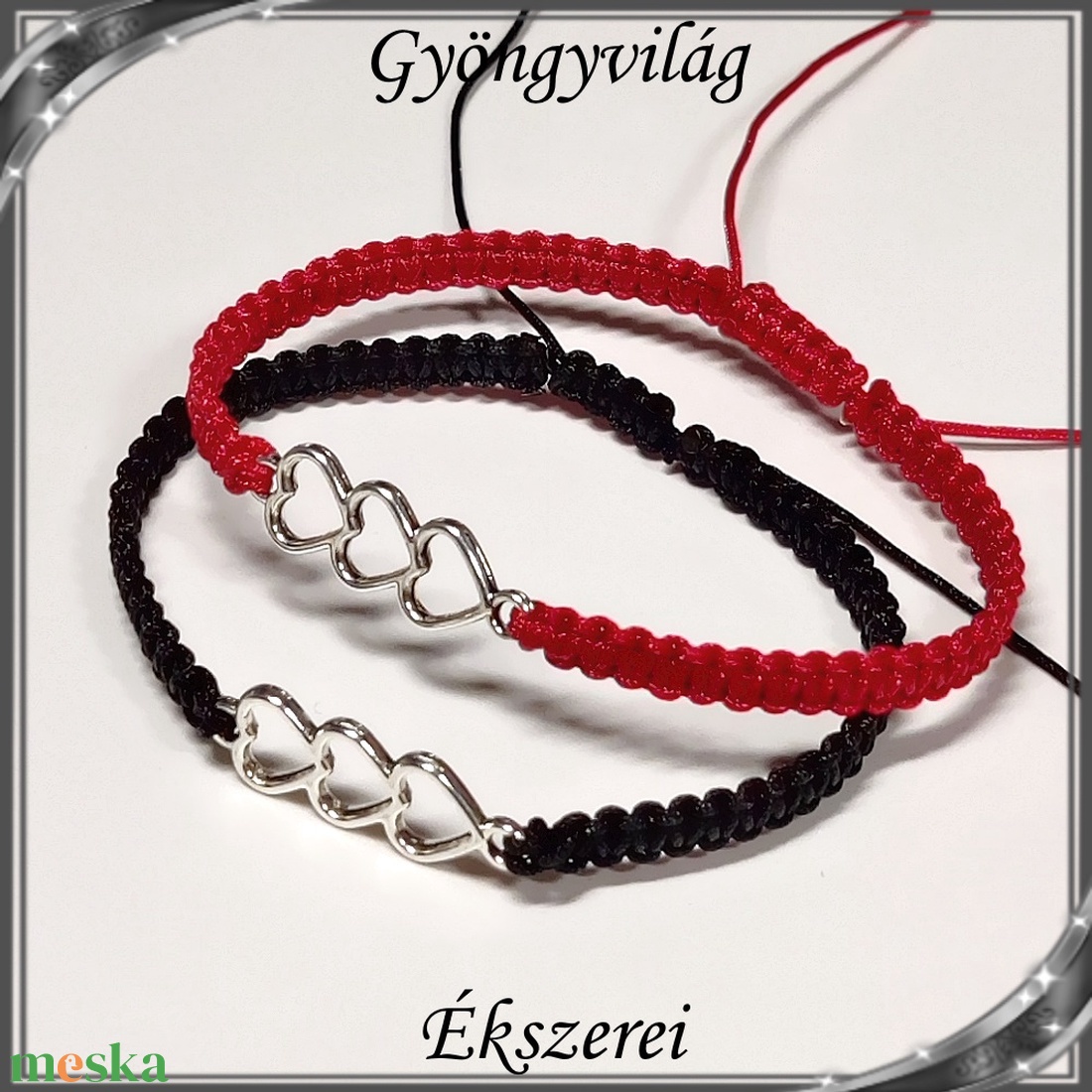 Ékszerek-karkötők: Makramé karkötő SK-M 17-2 barátság karkötő 2db (K) - ékszer - karkötő - gyöngyös karkötő - Meska.hu Ékszerek-karkötők: Makramé karkötő SK-M 17-2 barátság karkötő 2db (K) - ékszer - karkötő - gyöngyös karkötő - Meska.hu