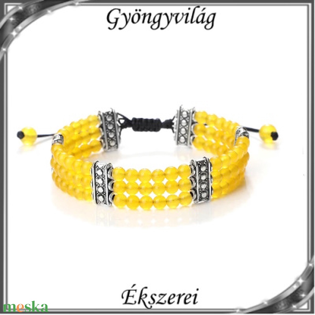 Ásvány karkötő SKEB-ÁS05-08 Yellow Chalcedony - ékszer - karkötő - gyöngyös karkötő - Meska.hu Ásvány karkötő SKEB-ÁS05-08 Yellow Chalcedony - ékszer - karkötő - gyöngyös karkötő - Meska.hu