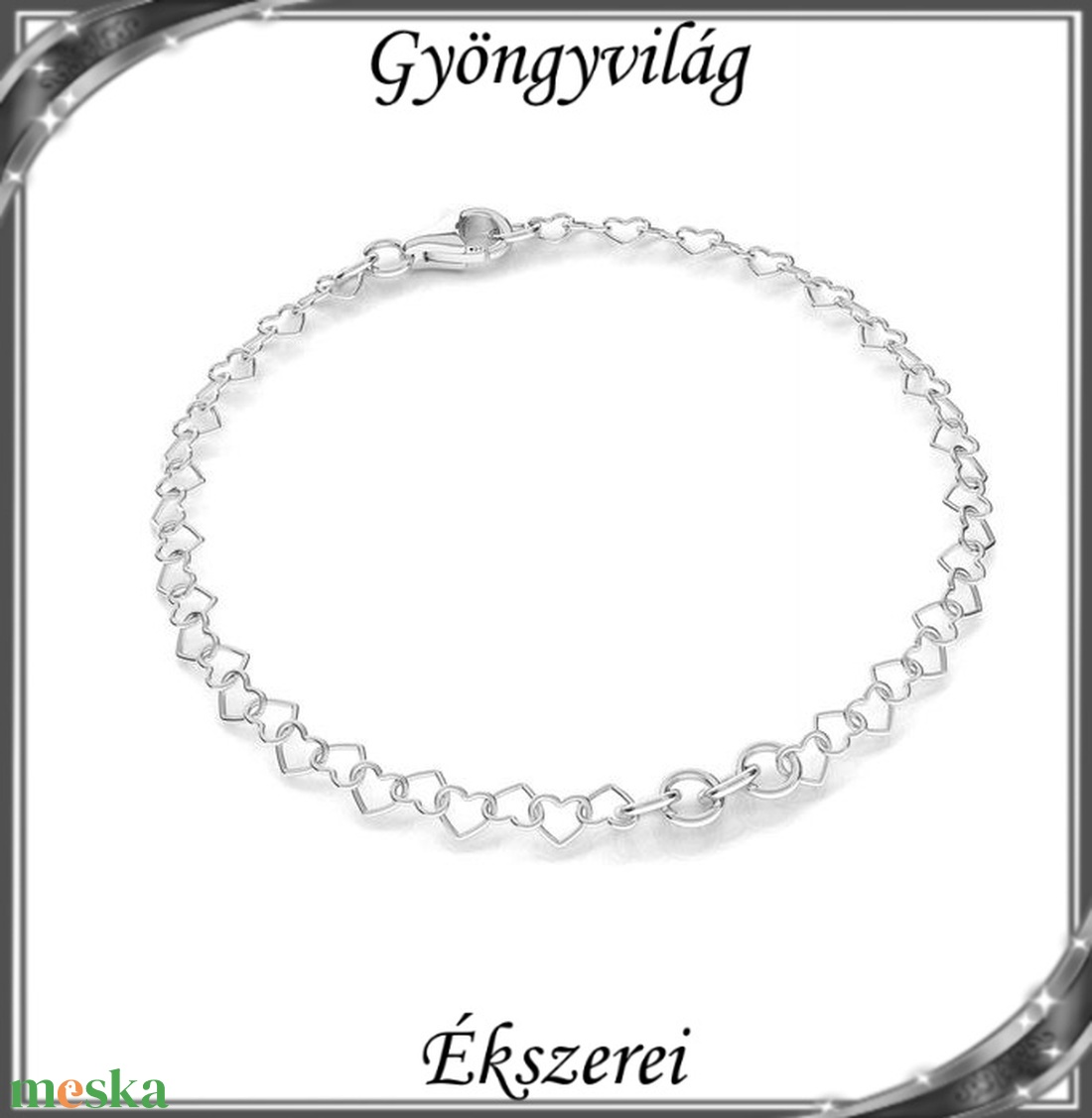 Ékszerek-karkötők: 925-ös sterling ezüst karkötő SSZ-EÜK 15-16,5e - ékszer - nyaklánc - medál nélküli nyaklánc - Meska.hu Ékszerek-karkötők: 925-ös sterling ezüst karkötő SSZ-EÜK 15-16,5e - ékszer - nyaklánc - medál nélküli nyaklánc - Meska.hu