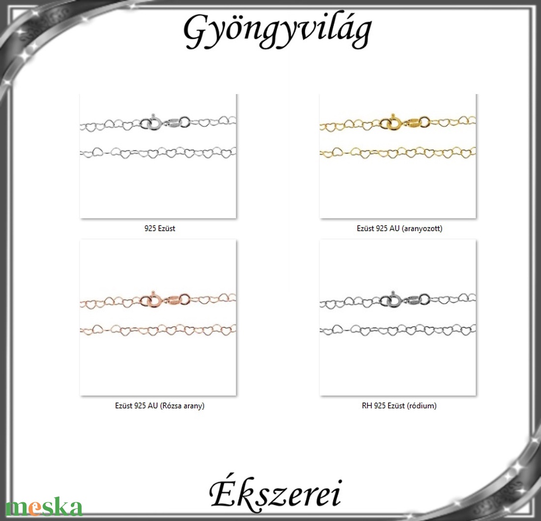 Ékszerek-karkötők: 925-ös sterling ezüst karkötő SSZ-EÜK 15-16,5e - ékszer - nyaklánc - medál nélküli nyaklánc - Meska.hu Ékszerek-karkötők: 925-ös sterling ezüst karkötő SSZ-EÜK 15-16,5e - ékszer - nyaklánc - medál nélküli nyaklánc - Meska.hu