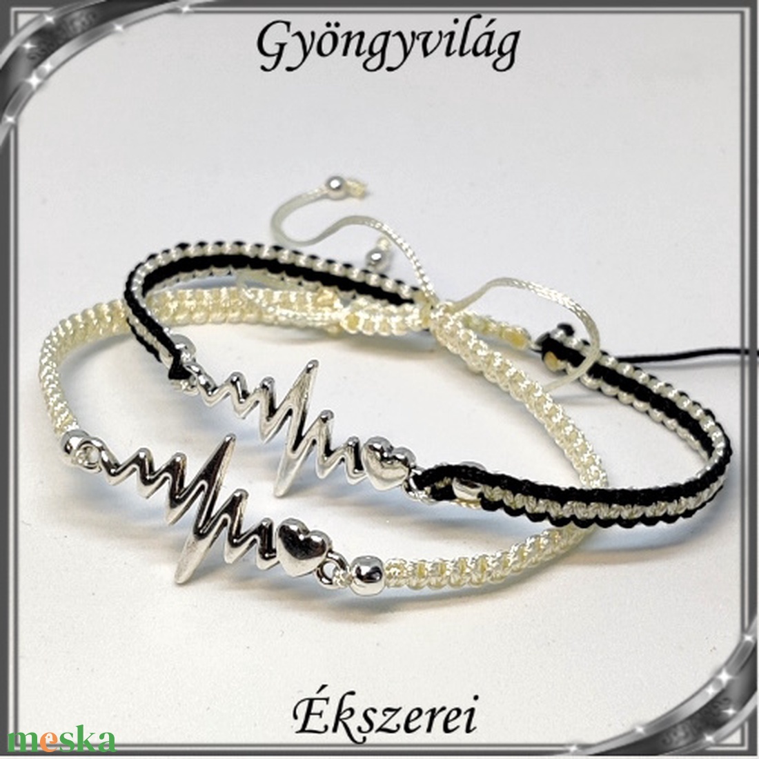 Ékszerek-karkötők: Makramé karkötő SK-M 21-2 barátság karkötő 2db (K) - ékszer - karkötő - gyöngyös karkötő - Meska.hu Ékszerek-karkötők: Makramé karkötő SK-M 21-2 barátság karkötő 2db (K) - ékszer - karkötő - gyöngyös karkötő - Meska.hu