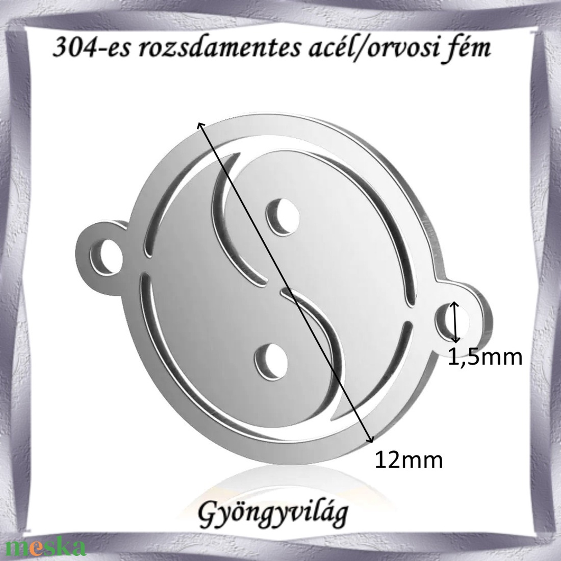 304 Nemes acél ékszerkellék: medál, caboshon, fityegő NAMCF-01e 1db/cs - kellékek & szerszámok - gyöngyfűzés kellékek - cabochon - Meska.hu 304 Nemes acél ékszerkellék: medál, caboshon, fityegő NAMCF-01e 1db/cs - kellékek & szerszámok - gyöngyfűzés kellékek - cabochon - Meska.hu