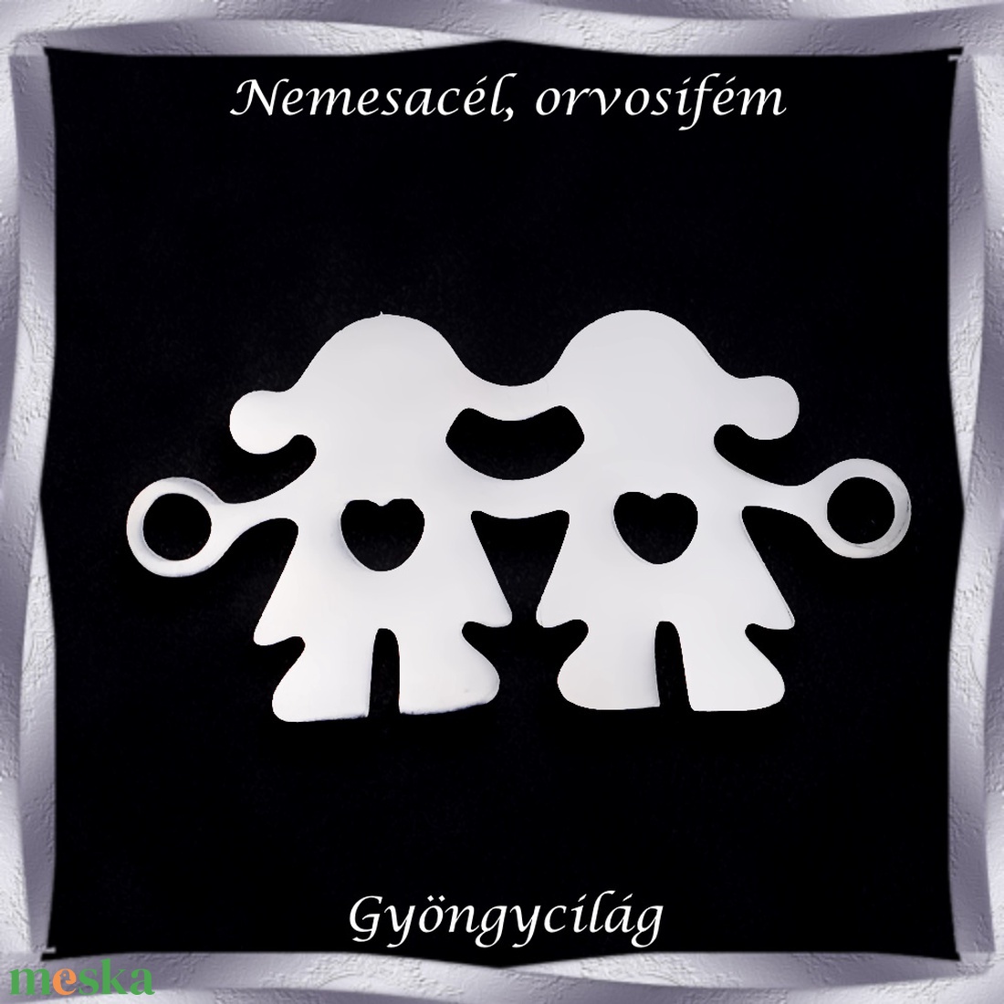 Nemes acél ékszerkellék: medál, caboshon, fityegő NAMCF-02 1db/cs - kellékek & szerszámok - gyöngyfűzés kellékek - cabochon - Meska.hu Nemes acél ékszerkellék: medál, caboshon, fityegő NAMCF-02 1db/cs - kellékek & szerszámok - gyöngyfűzés kellékek - cabochon - Meska.hu