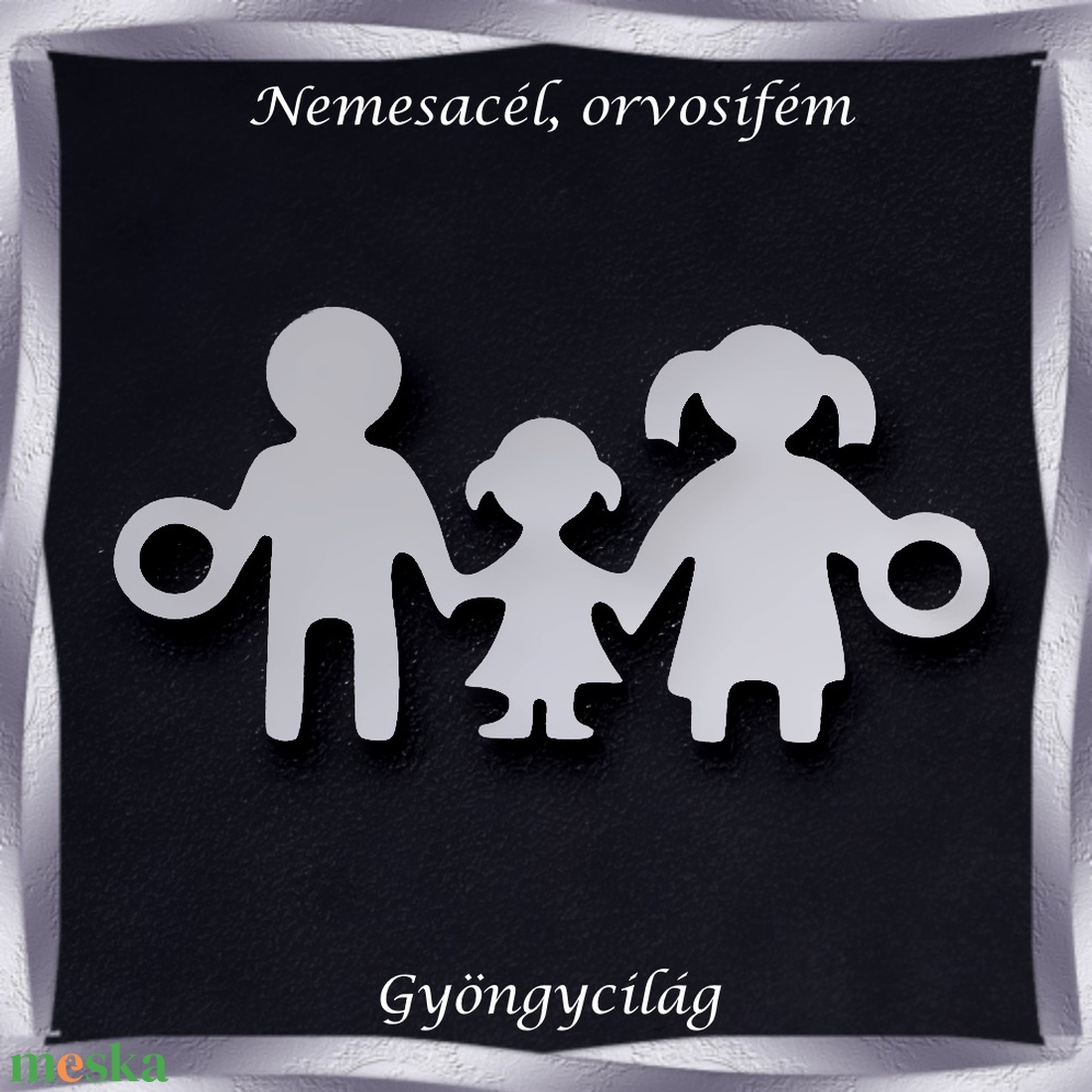 Nemes acél ékszerkellék: medál, caboshon, fityegő NAMCF-03-3 1db/cs - kellékek & szerszámok - gyöngyfűzés kellékek - cabochon - Meska.hu Nemes acél ékszerkellék: medál, caboshon, fityegő NAMCF-03-3 1db/cs - kellékek & szerszámok - gyöngyfűzés kellékek - cabochon - Meska.hu