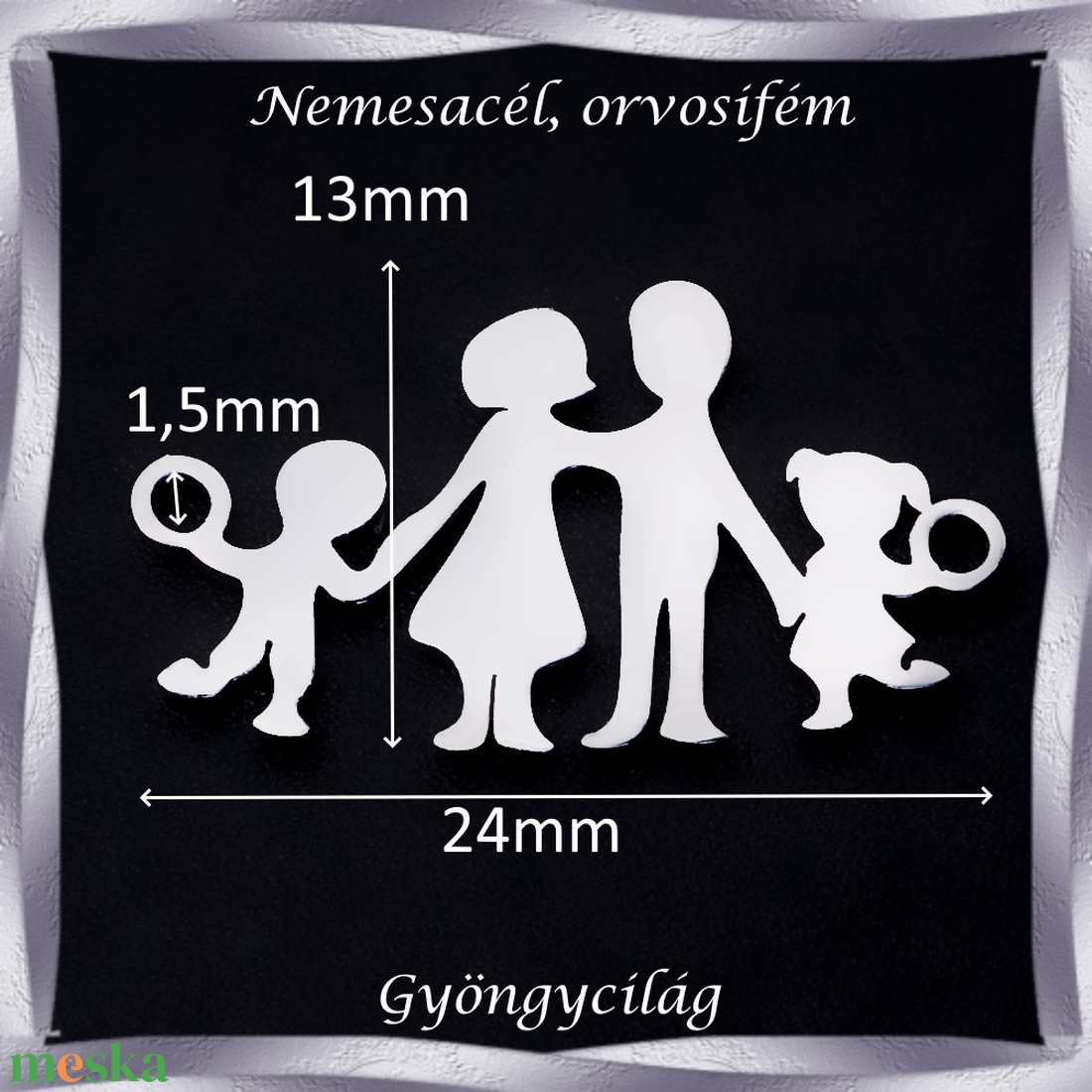 Nemes acél ékszerkellék: medál, caboshon, fityegő NAMCF-03-4 1db/cs - kellékek & szerszámok - gyöngyfűzés kellékek - cabochon - Meska.hu Nemes acél ékszerkellék: medál, caboshon, fityegő NAMCF-03-4 1db/cs - kellékek & szerszámok - gyöngyfűzés kellékek - cabochon - Meska.hu
