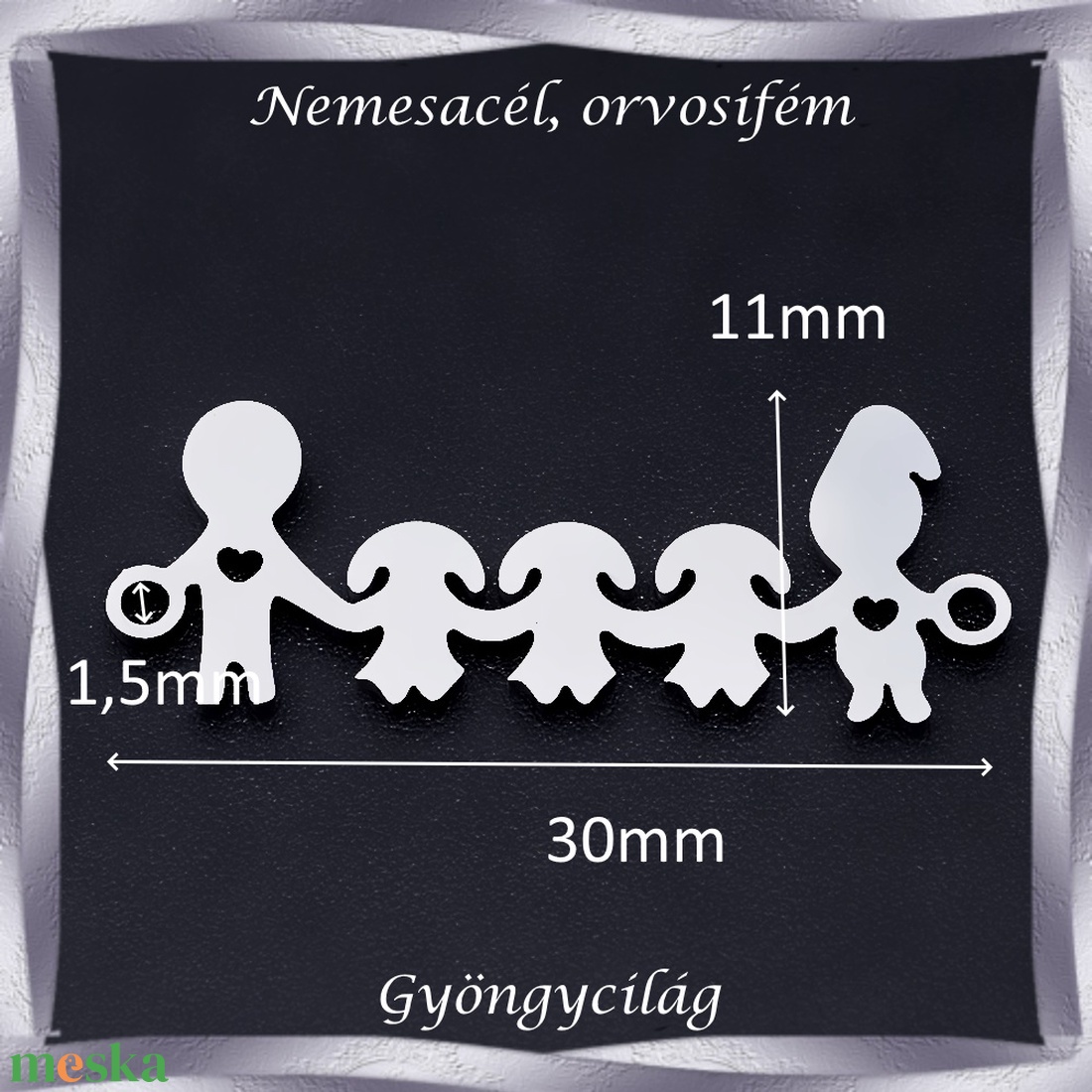 Nemes acél ékszerkellék: medál, caboshon, fityegő NAMCF-03-5 1db/cs - kellékek & szerszámok - gyöngyfűzés kellékek - cabochon - Meska.hu Nemes acél ékszerkellék: medál, caboshon, fityegő NAMCF-03-5 1db/cs - kellékek & szerszámok - gyöngyfűzés kellékek - cabochon - Meska.hu