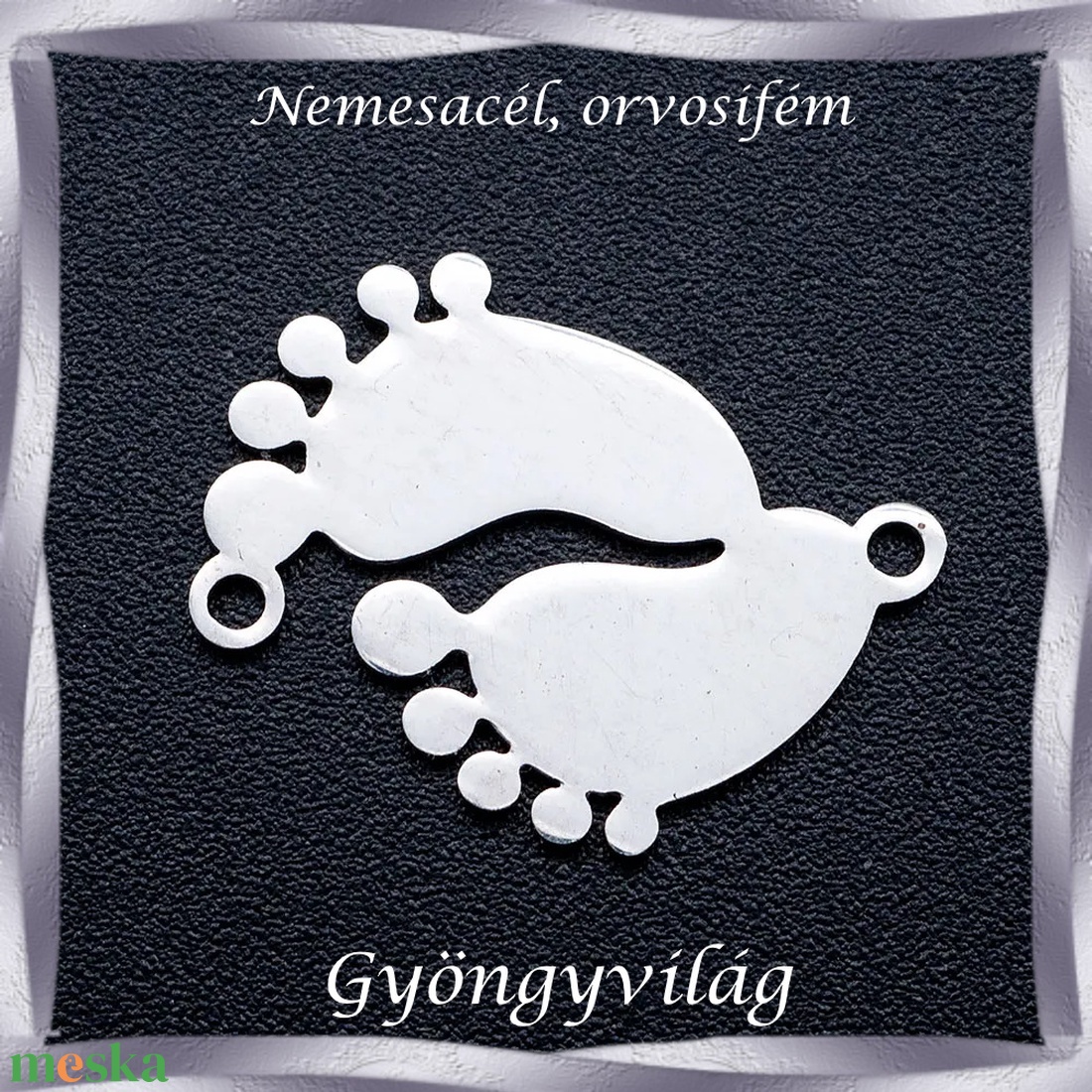 Nemes acél ékszerkellék: medál, caboshon, fityegő NAMCF-05e 1db/cs - kellékek & szerszámok - gyöngyfűzés kellékek - cabochon - Meska.hu Nemes acél ékszerkellék: medál, caboshon, fityegő NAMCF-05e 1db/cs - kellékek & szerszámok - gyöngyfűzés kellékek - cabochon - Meska.hu