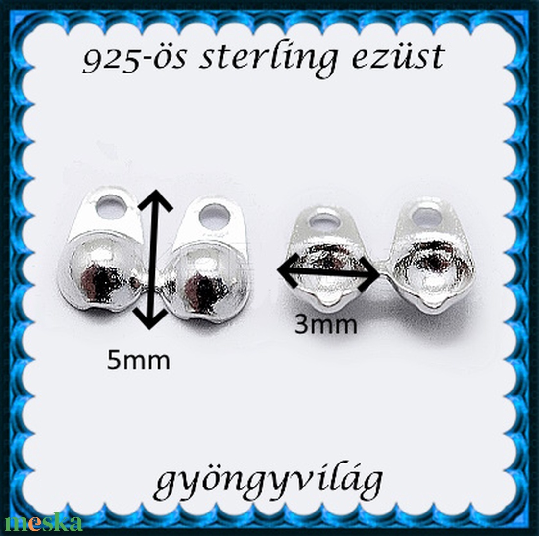 925-ös sterling ezüst csomótakaró ECST 11 - kellékek & szerszámok - ékszerkellék - Meska.hu 925-ös sterling ezüst csomótakaró ECST 11 - kellékek & szerszámok - ékszerkellék - Meska.hu