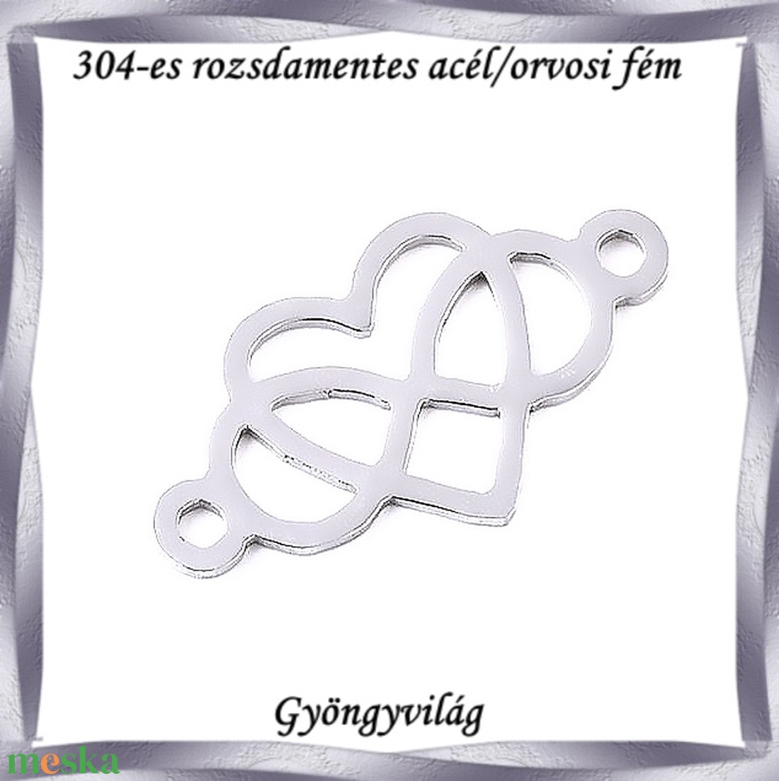 Nemes acél ékszerkellék: medál, caboshon, fityegő NAMCF-11e 1db/cs - kellékek & szerszámok - gyöngyfűzés kellékek - cabochon - Meska.hu Nemes acél ékszerkellék: medál, caboshon, fityegő NAMCF-11e 1db/cs - kellékek & szerszámok - gyöngyfűzés kellékek - cabochon - Meska.hu