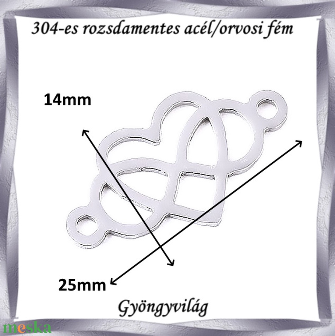 Nemes acél ékszerkellék: medál, caboshon, fityegő NAMCF-11e 1db/cs - kellékek & szerszámok - gyöngyfűzés kellékek - cabochon - Meska.hu Nemes acél ékszerkellék: medál, caboshon, fityegő NAMCF-11e 1db/cs - kellékek & szerszámok - gyöngyfűzés kellékek - cabochon - Meska.hu