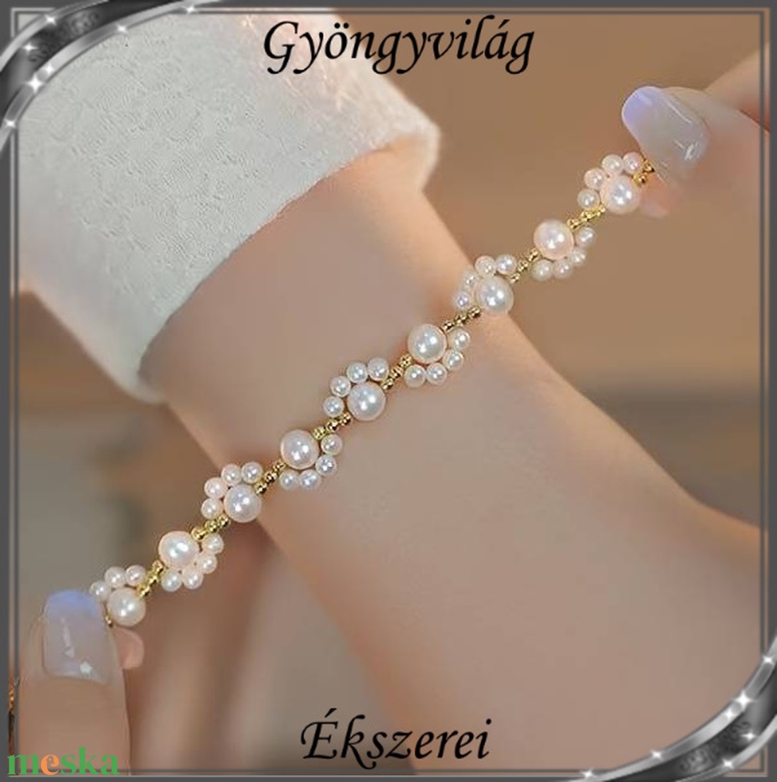 Ékszerek-karkötők: Alkalmi tekla gyöngy karkötő SKAB-TE01 - ékszer - karkötő - gyöngyös karkötő - Meska.hu Ékszerek-karkötők: Alkalmi tekla gyöngy karkötő SKAB-TE01 - ékszer - karkötő - gyöngyös karkötő - Meska.hu