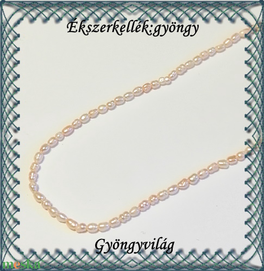 Ékszerkellék: igazgyöngy fűzér GYI-47 3x4mm fehér - kellékek & szerszámok - gyöngyfűzés kellékek - igazgyöngy - Meska.hu Ékszerkellék: igazgyöngy fűzér GYI-47 3x4mm fehér - kellékek & szerszámok - gyöngyfűzés kellékek - igazgyöngy - Meska.hu