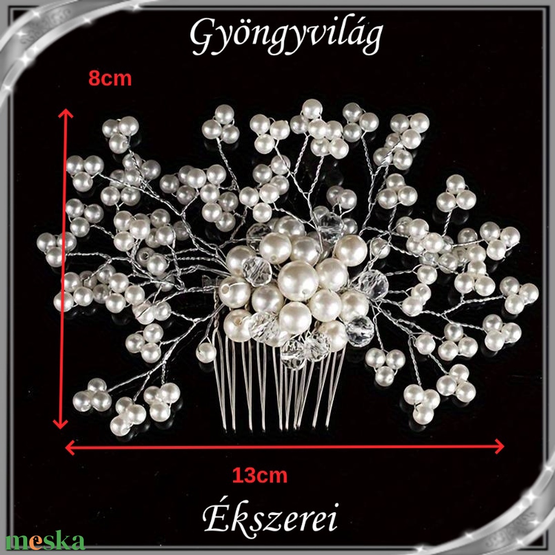 Ékszerek-hajdíszek, hajcsatok: Esküvői, menyasszonyi, alkalmi hajdísz, ES-H-SZ01e - esküvő - hajdísz - kontydísz & hajdísz - Meska.hu Ékszerek-hajdíszek, hajcsatok: Esküvői, menyasszonyi, alkalmi hajdísz, ES-H-SZ01e - esküvő - hajdísz - kontydísz & hajdísz - Meska.hu