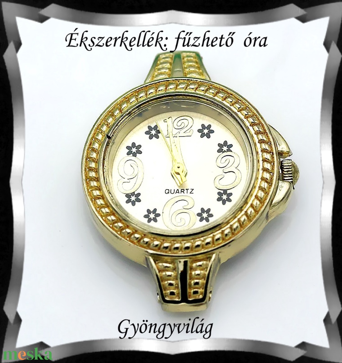 Ékszerkellék: fűzhető óra BOSZ 96 - kellékek & szerszámok - gyöngyfűzés kellékek - egyéb alkatrész - Meska.hu Ékszerkellék: fűzhető óra BOSZ 96 - kellékek & szerszámok - gyöngyfűzés kellékek - egyéb alkatrész - Meska.hu