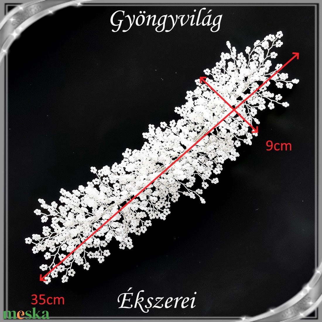 Ékszerek-hajdíszek, hajcsatok: Esküvői, menyasszonyi, alkalmi hajdísz S-H-TI02-35 - esküvő - hajdísz - fésűs hajdísz - Meska.hu Ékszerek-hajdíszek, hajcsatok: Esküvői, menyasszonyi, alkalmi hajdísz S-H-TI02-35 - esküvő - hajdísz - fésűs hajdísz - Meska.hu