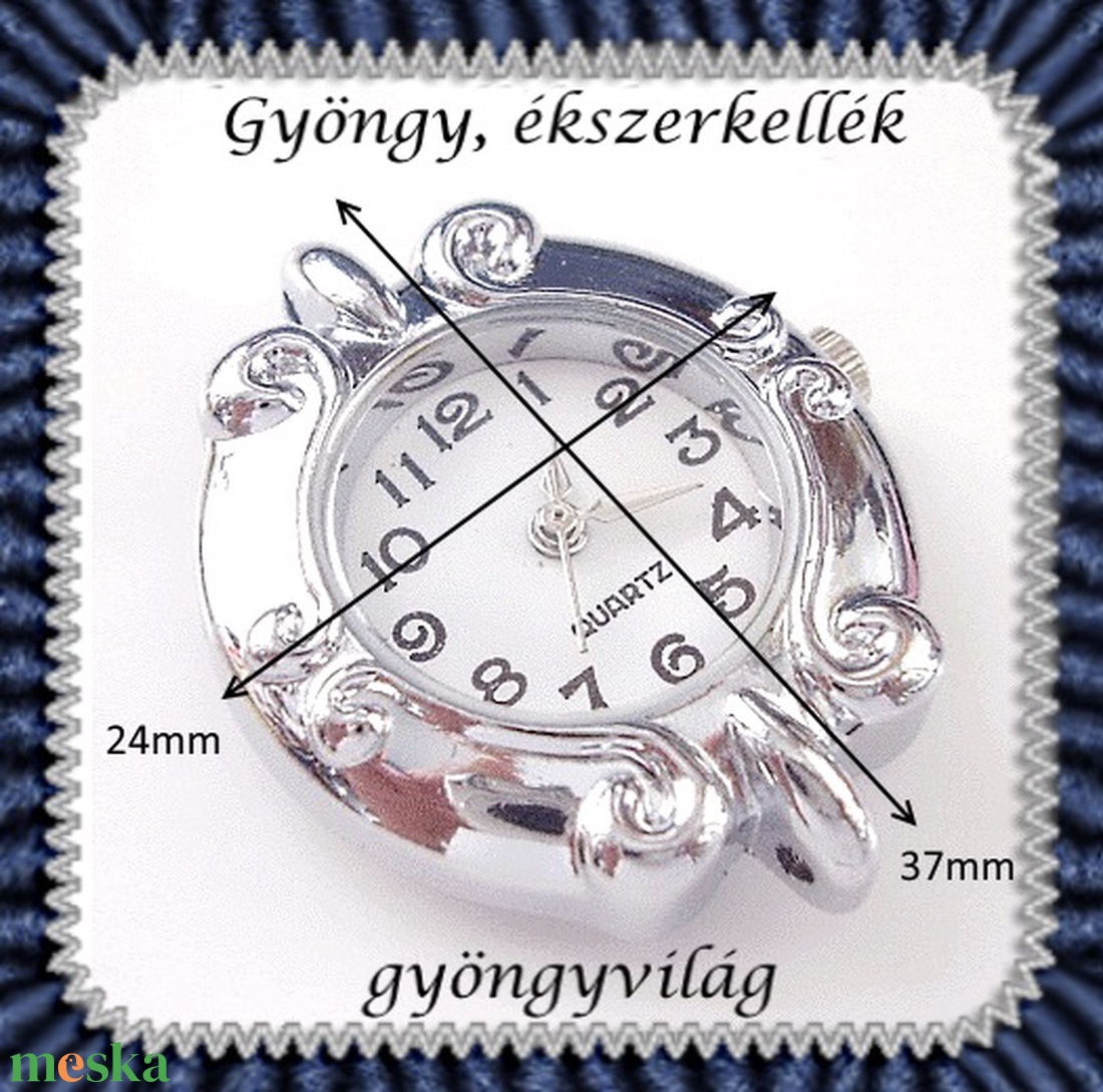 Ékszerkellék: fűzhető óra BOSZ 17 - kellékek & szerszámok - gyöngyfűzés kellékek - egyéb alkatrész - Meska.hu Ékszerkellék: fűzhető óra BOSZ 17 - kellékek & szerszámok - gyöngyfűzés kellékek - egyéb alkatrész - Meska.hu