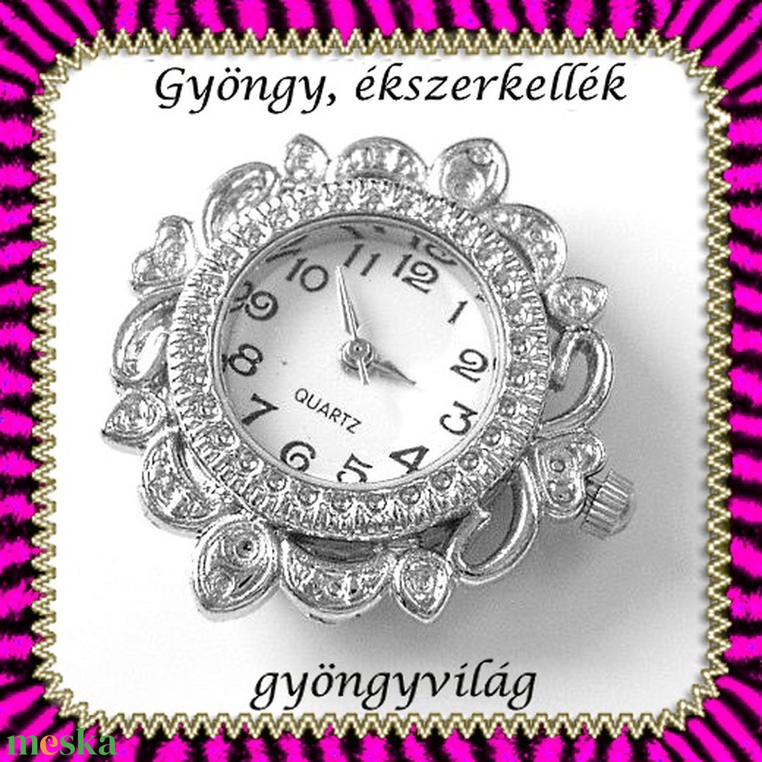 Ékszerkellék: fűzhető óra BOSZ 43 - kellékek & szerszámok - gyöngyfűzés kellékek - egyéb alkatrész - Meska.hu Ékszerkellék: fűzhető óra BOSZ 43 - kellékek & szerszámok - gyöngyfűzés kellékek - egyéb alkatrész - Meska.hu