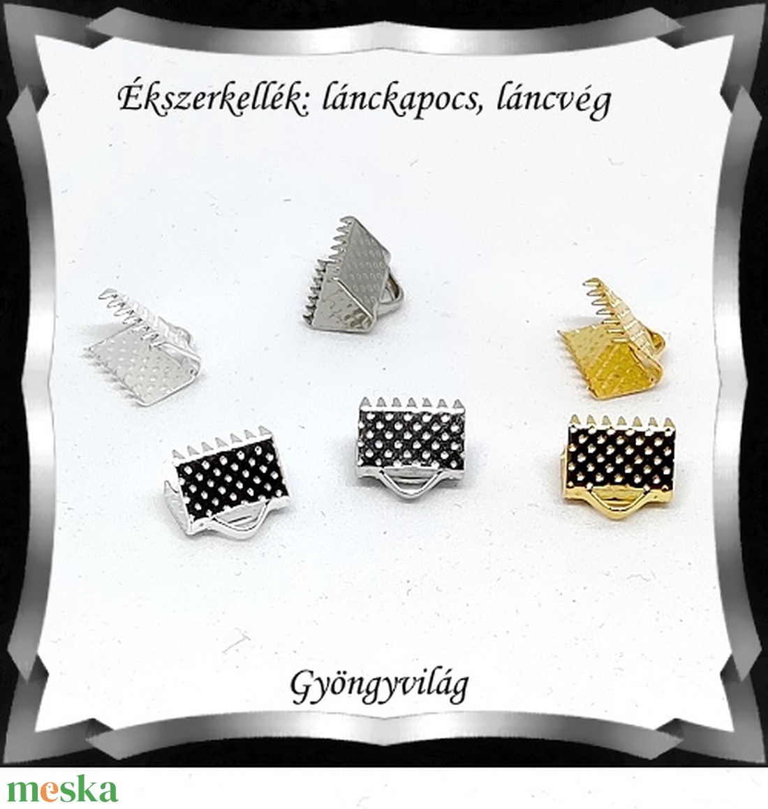 Ékszerkellék: lánckapocs BLK-V11-8 vég / szalag vég 10 db több szinben - kellékek & szerszámok - gyöngyfűzés kellékek - egyéb alkatrész - Meska.hu Ékszerkellék: lánckapocs BLK-V11-8 vég / szalag vég 10 db több szinben - kellékek & szerszámok - gyöngyfűzés kellékek - egyéb alkatrész - Meska.hu