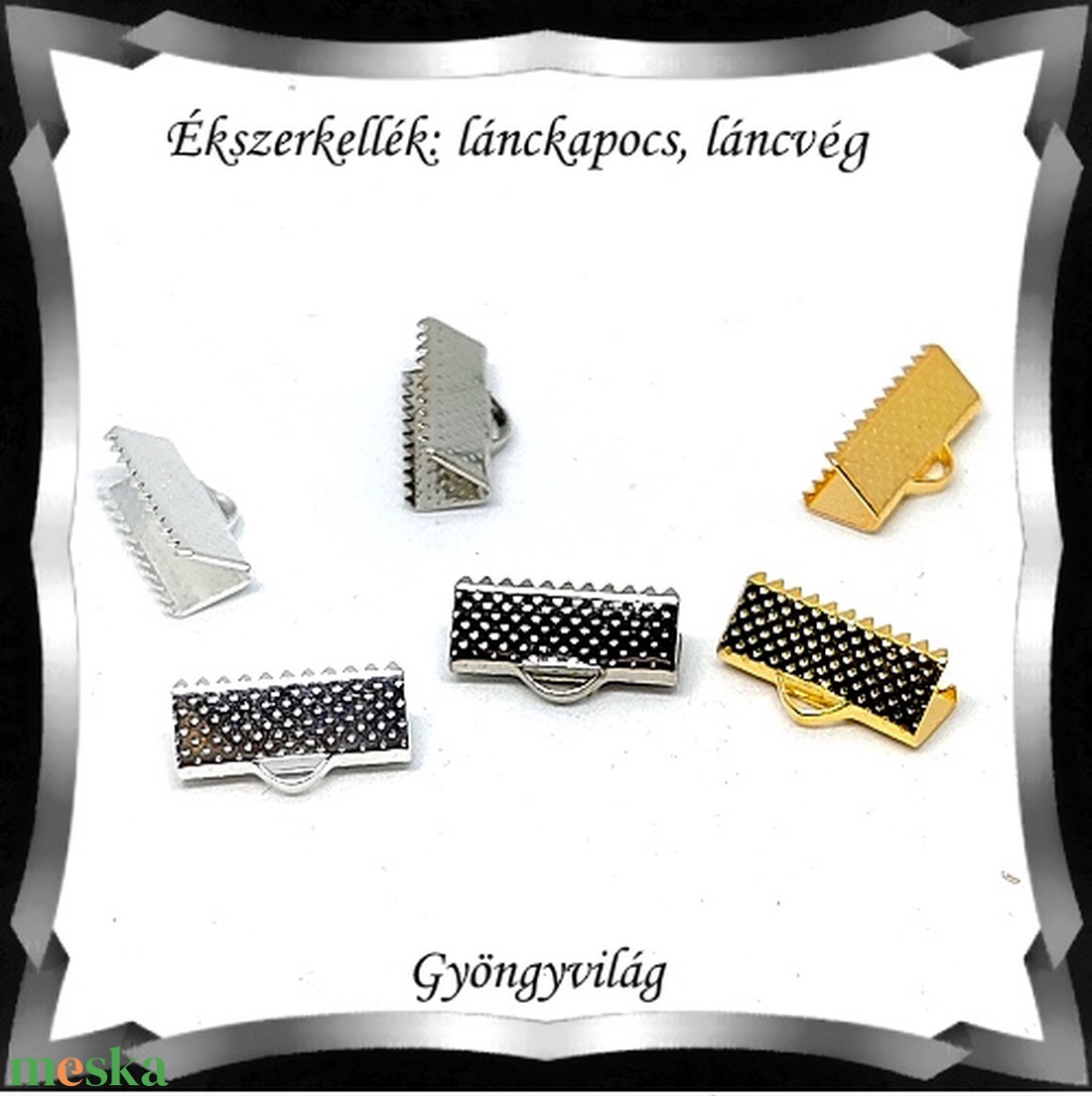 Ékszerkellék: lánckapocs BLK-V11-16 vég / szalag vég 10 db több szinben - kellékek & szerszámok - gyöngyfűzés kellékek - egyéb alkatrész - Meska.hu Ékszerkellék: lánckapocs BLK-V11-16 vég / szalag vég 10 db több szinben - kellékek & szerszámok - gyöngyfűzés kellékek - egyéb alkatrész - Meska.hu