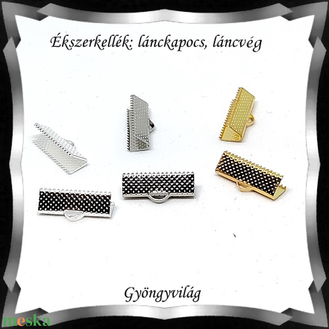 Ékszerkellék: lánckapocs BLK-V11-20 vég / szalag vég 10 db több szinben - kellékek & szerszámok - gyöngyfűzés kellékek - egyéb alkatrész - Meska.hu Ékszerkellék: lánckapocs BLK-V11-20 vég / szalag vég 10 db több szinben - kellékek & szerszámok - gyöngyfűzés kellékek - egyéb alkatrész - Meska.hu