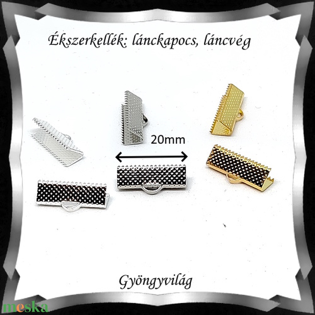 Ékszerkellék: lánckapocs BLK-V11-20 vég / szalag vég 10 db több szinben - kellékek & szerszámok - gyöngyfűzés kellékek - egyéb alkatrész - Meska.hu Ékszerkellék: lánckapocs BLK-V11-20 vég / szalag vég 10 db több szinben - kellékek & szerszámok - gyöngyfűzés kellékek - egyéb alkatrész - Meska.hu