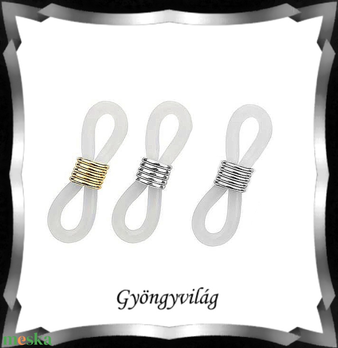 Ékszerkellék: egyéb/ szemüveglánchoz gumi gyűrű 10db BEK-EK01 - kellékek & szerszámok - gyöngyfűzés kellékek - egyéb alkatrész - Meska.hu Ékszerkellék: egyéb/ szemüveglánchoz gumi gyűrű 10db BEK-EK01 - kellékek & szerszámok - gyöngyfűzés kellékek - egyéb alkatrész - Meska.hu