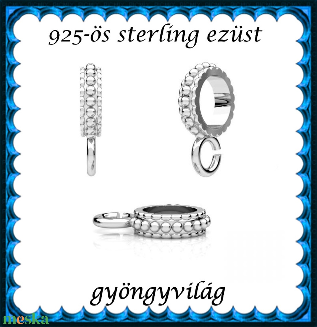 925-ös sterling ezüst ékszerkellék: medáltartó, medálkapocs EMT 48 - kellékek & szerszámok - ékszerkellék - medáltartó, medálkapocs - Meska.hu 925-ös sterling ezüst ékszerkellék: medáltartó, medálkapocs EMT 48 - kellékek & szerszámok - ékszerkellék - medáltartó, medálkapocs - Meska.hu