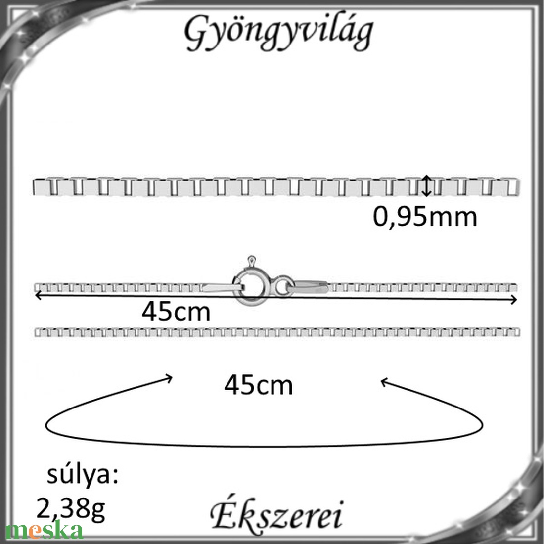 Ékszerek-nyakláncok: 925-ös sterling ezüst lánc SSZ-EÜL 14-45e - ékszer - nyaklánc - párhuzamos nyaklánc - Meska.hu Ékszerek-nyakláncok: 925-ös sterling ezüst lánc SSZ-EÜL 14-45e - ékszer - nyaklánc - párhuzamos nyaklánc - Meska.hu