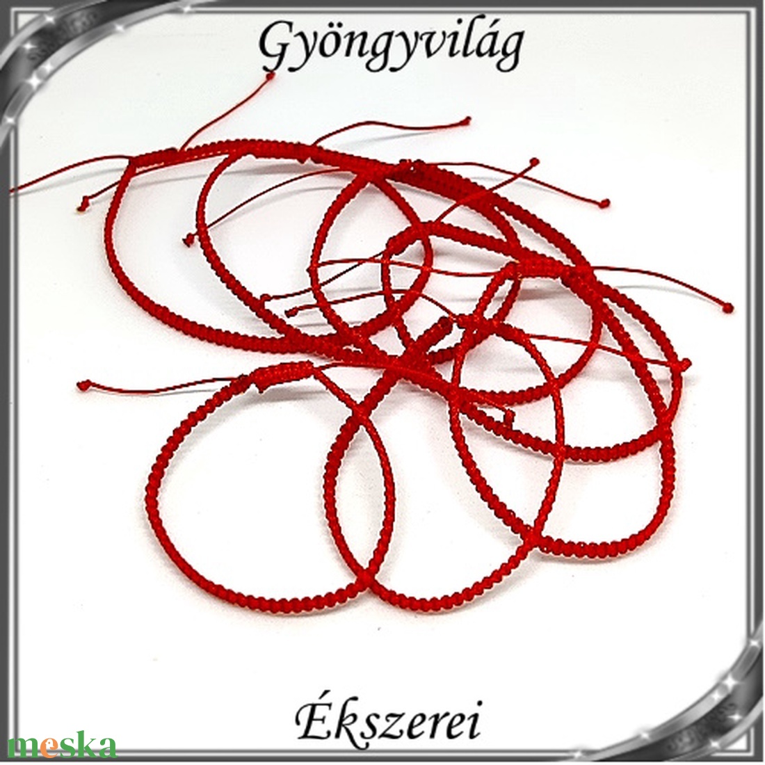 Ékszerek-karkötők: Kabbala, piros védelmező karkötő SK-M-FM 39-2-0,4-03 fémmentes - ékszer - karkötő - gyöngyös karkötő - Meska.hu Ékszerek-karkötők: Kabbala, piros védelmező karkötő SK-M-FM 39-2-0,4-03 fémmentes - ékszer - karkötő - gyöngyös karkötő - Meska.hu