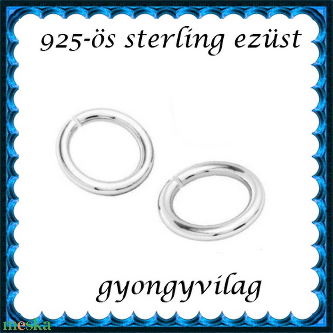 925-ös sterling ezüst ékszerkellék: karika nyitott ESZK NY 5x0,9 mm 2db/csomag - kellékek & szerszámok - gyöngyfűzés kellékek - szerelőkarika - Meska.hu 925-ös sterling ezüst ékszerkellék: karika nyitott ESZK NY 5x0,9 mm 2db/csomag - kellékek & szerszámok - gyöngyfűzés kellékek - szerelőkarika - Meska.hu