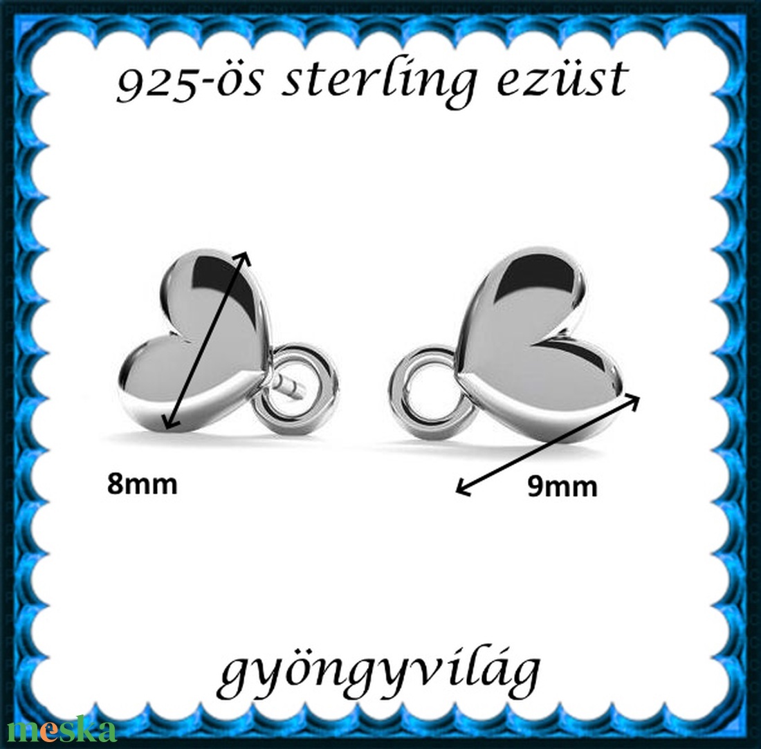 925-ös sterling ezüst ékszerkellék: fülbevalóalap bedugós EFK B 63e - kellékek & szerszámok - gyöngyfűzés kellékek - egyéb alkatrész - Meska.hu 925-ös sterling ezüst ékszerkellék: fülbevalóalap bedugós EFK B 63e - kellékek & szerszámok - gyöngyfűzés kellékek - egyéb alkatrész - Meska.hu