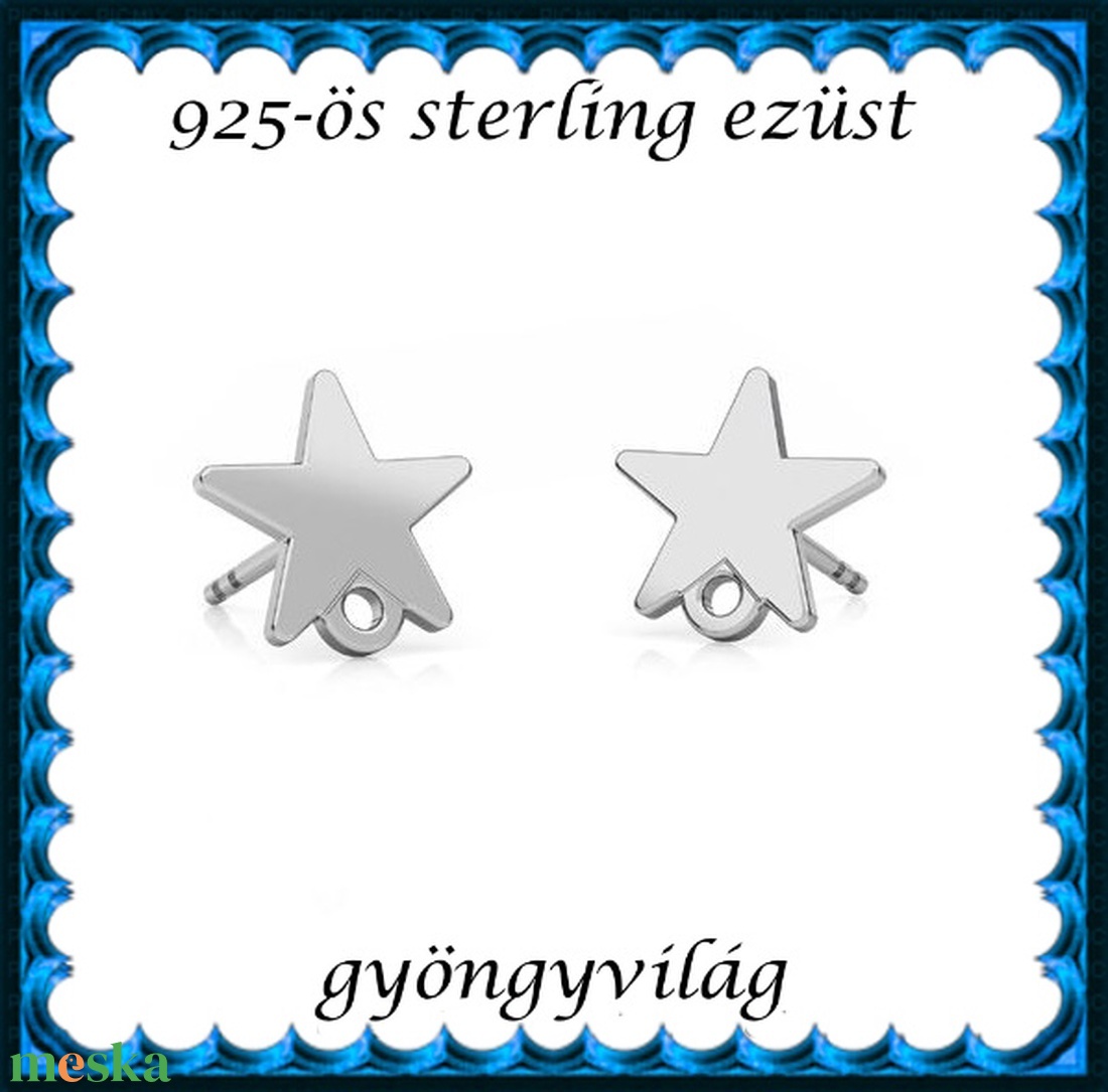 925-ös sterling ezüst ékszerkellék: fülbevalóalap bedugós EFK B 64e - kellékek & szerszámok - gyöngyfűzés kellékek - egyéb alkatrész - Meska.hu 925-ös sterling ezüst ékszerkellék: fülbevalóalap bedugós EFK B 64e - kellékek & szerszámok - gyöngyfűzés kellékek - egyéb alkatrész - Meska.hu