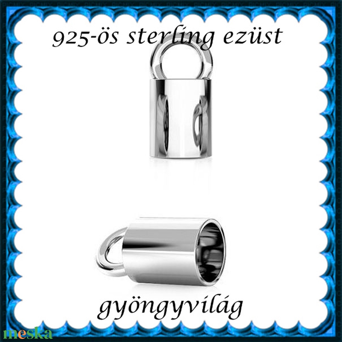 925-ös ezüst lánckapocsvég ELK V 14-4 - kellékek & szerszámok - gyöngyfűzés kellékek - egyéb alkatrész - Meska.hu 925-ös ezüst lánckapocsvég ELK V 14-4 - kellékek & szerszámok - gyöngyfűzés kellékek - egyéb alkatrész - Meska.hu
