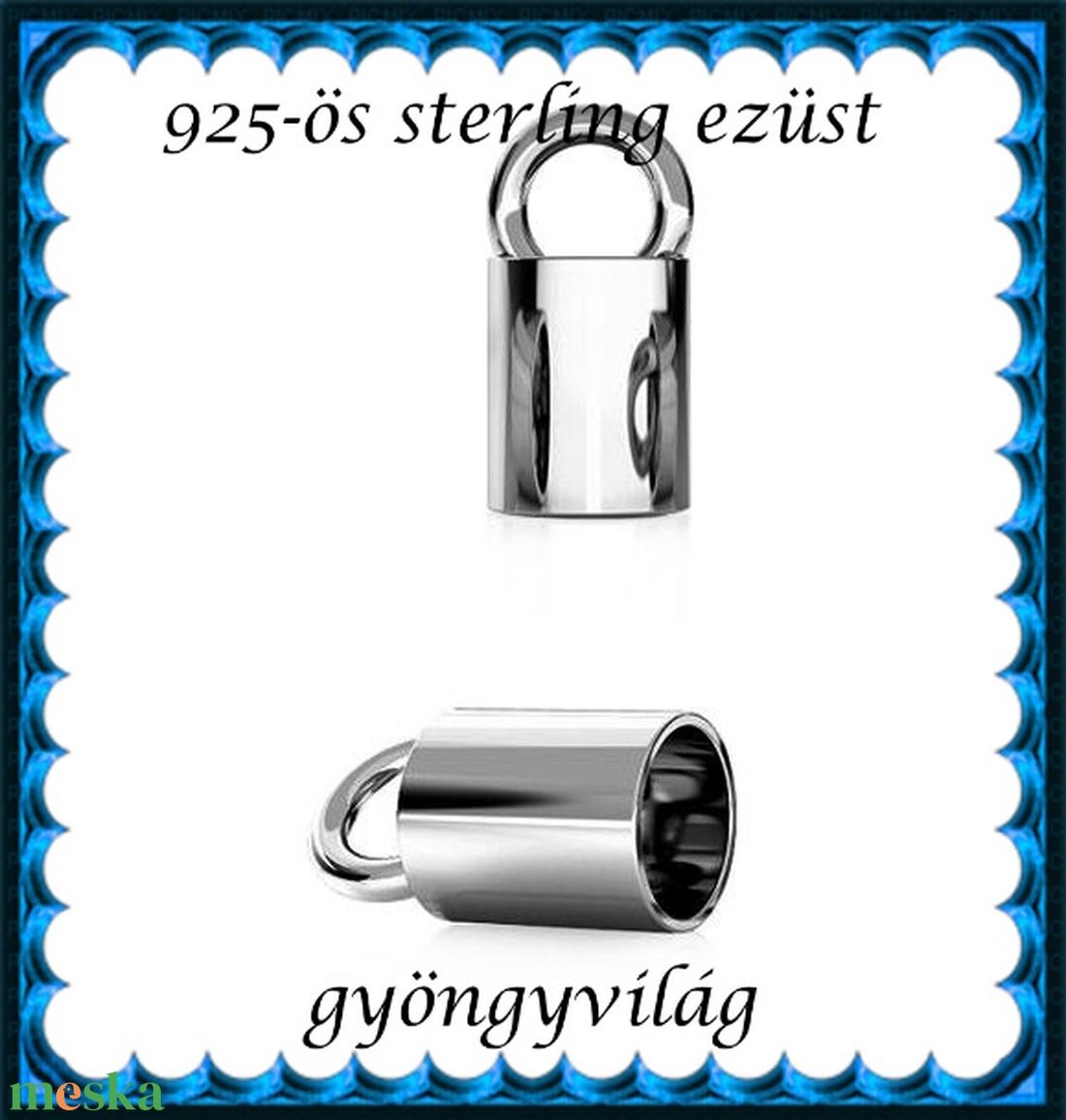 925-ös ezüst lánckapocsvég ELK V 14-3 - kellékek & szerszámok - gyöngyfűzés kellékek - egyéb alkatrész - Meska.hu 925-ös ezüst lánckapocsvég ELK V 14-3 - kellékek & szerszámok - gyöngyfűzés kellékek - egyéb alkatrész - Meska.hu