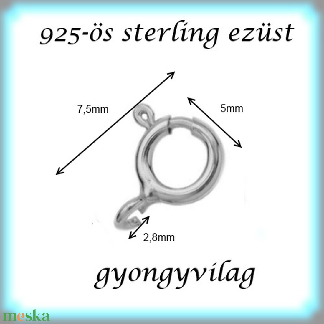 925-ös sterling ezüst ékszerkellék: lánckapocs ELK 1S 12-1-8,3e 2db/csomag - kellékek & szerszámok - gyöngyfűzés kellékek - egyéb alkatrész - Meska.hu 925-ös sterling ezüst ékszerkellék: lánckapocs ELK 1S 12-1-8,3e 2db/csomag - kellékek & szerszámok - gyöngyfűzés kellékek - egyéb alkatrész - Meska.hu