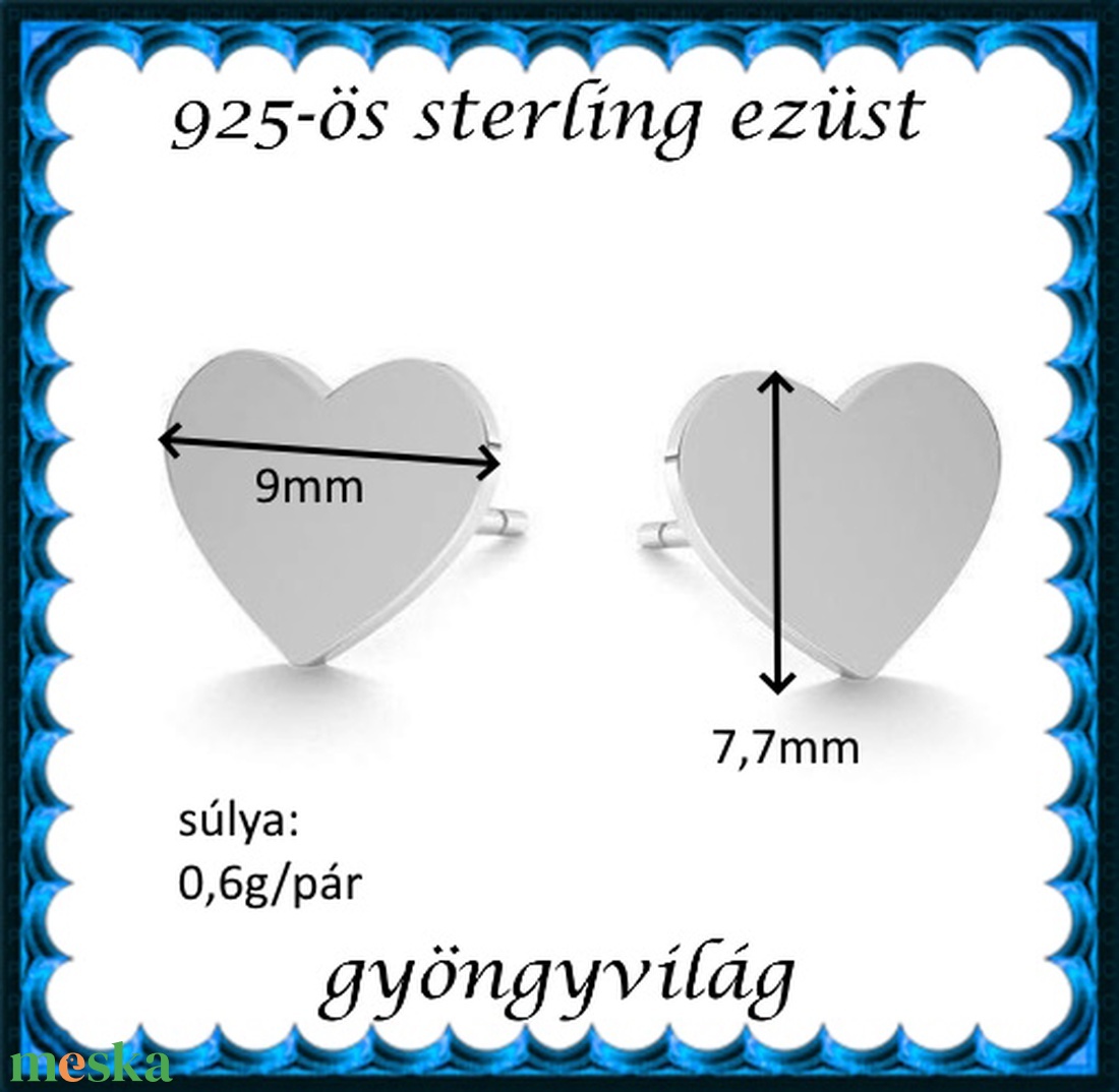 925-ös sterling ezüst ékszerek: fülbevaló EF30 - ékszer - fülbevaló - pötty fülbevaló - Meska.hu 925-ös sterling ezüst ékszerek: fülbevaló EF30 - ékszer - fülbevaló - pötty fülbevaló - Meska.hu