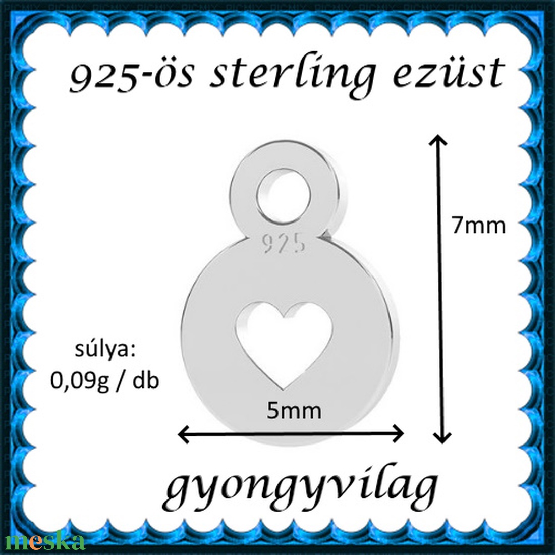 925-ös ezüst kapocs vég ELK KV 06 - kellékek & szerszámok - gyöngyfűzés kellékek - egyéb alkatrész - Meska.hu 925-ös ezüst kapocs vég ELK KV 06 - kellékek & szerszámok - gyöngyfűzés kellékek - egyéb alkatrész - Meska.hu