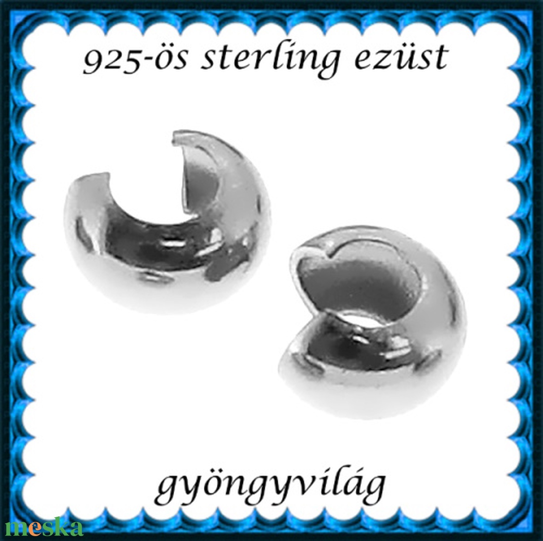 925-ös sterling ezüst ékszerkellék: csomótakaró ECST 01-4,5e 2db/csomag - kellékek & szerszámok - gyöngyfűzés kellékek - egyéb alkatrész - Meska.hu 925-ös sterling ezüst ékszerkellék: csomótakaró ECST 01-4,5e 2db/csomag - kellékek & szerszámok - gyöngyfűzés kellékek - egyéb alkatrész - Meska.hu